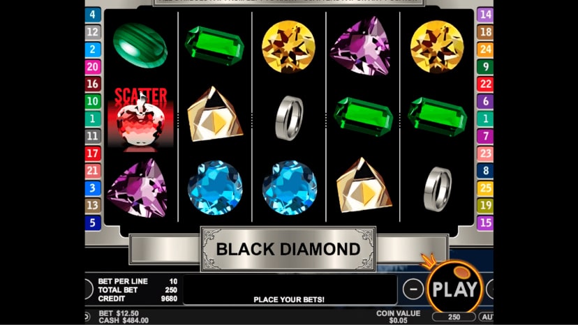 Gameplay for Black Diamond slot