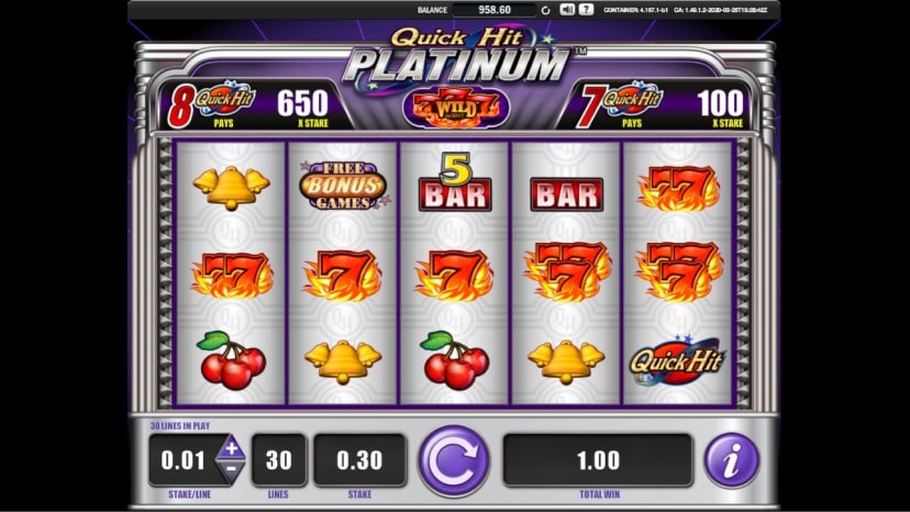Gameplay for Quick Hit Platinum