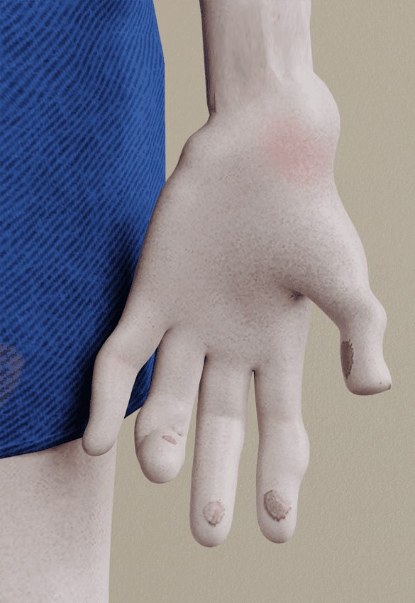 Hands of a future gamer