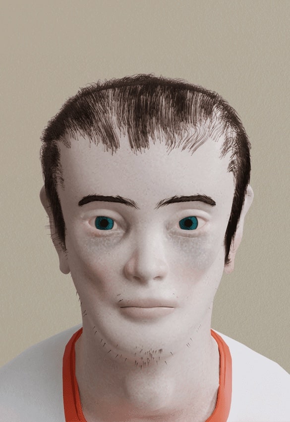 Head of a future gamer