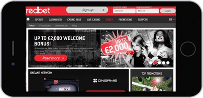 Redbet screenshot on iPhone Device
