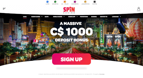 Spin Casino screenshot