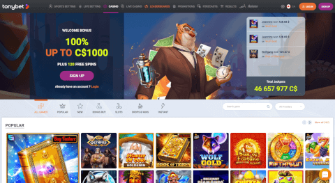 TonyBet screenshot