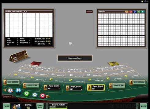 Live Baccarat Table