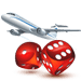 Odds of Near Miss in Airplane Logo