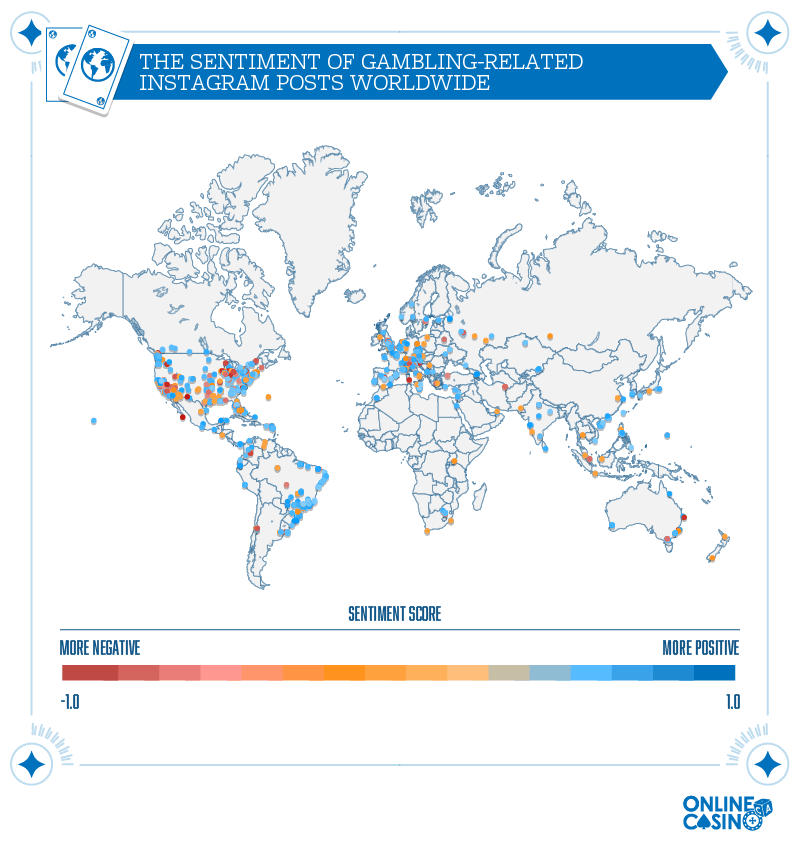 Gambling Sentiments Map
